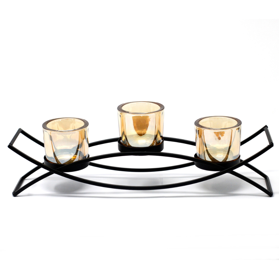 Candelabro con 3 tazas